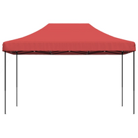 Foldable Party Tent Pop-Up Burgundy 440x292x315 cm