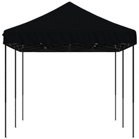 Foldable Party Tent Pop-Up Black 580x292x315 cm - Perfect for Outdoor Events