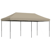 Foldable Party Tent Pop-Up Taupe 580x292x315 cm