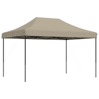 Foldable Party Tent Pop-Up Taupe 410x279x315 cm - Perfect for Outdoor Events