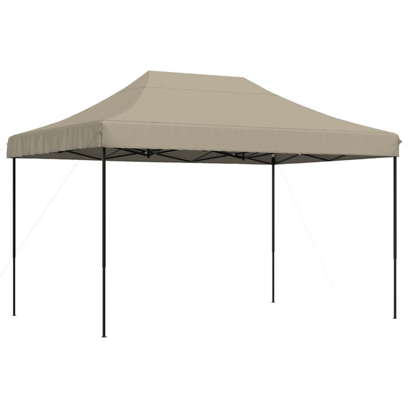 Foldable Party Tent Pop-Up Taupe 410x279x315 cm - Perfect for Outdoor Events