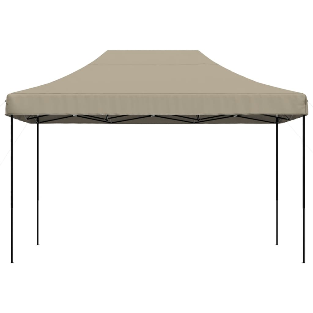 Foldable Party Tent Pop-Up Taupe 410x279x315 cm - Perfect for Outdoor Events