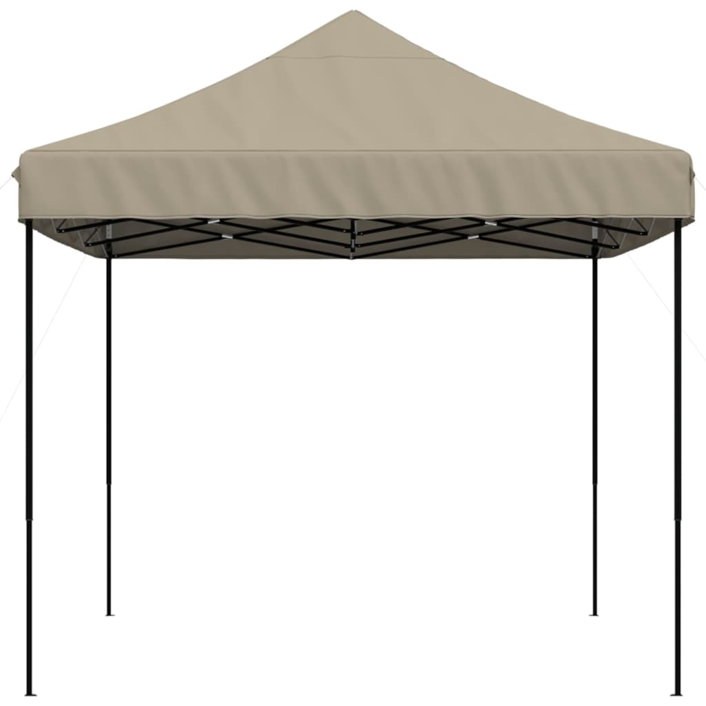 Foldable Party Tent Pop-Up Taupe 410x279x315 cm - Perfect for Outdoor Events