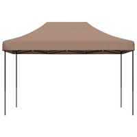 Foldable Party Tent Pop-Up Brown 410x279x315 cm - Perfect for Outdoor Events