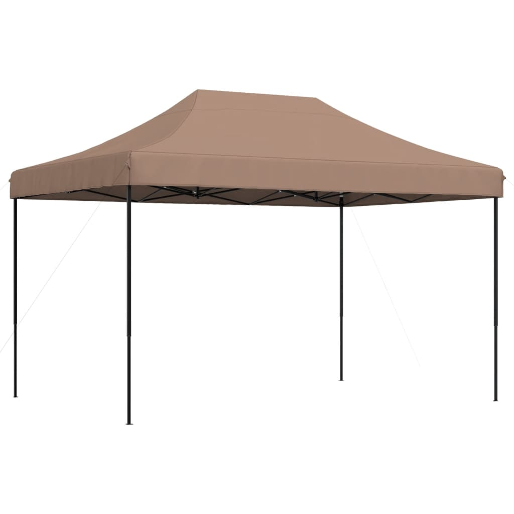 Foldable Party Tent Pop-Up Brown 410x279x315 cm - Perfect for Outdoor Events