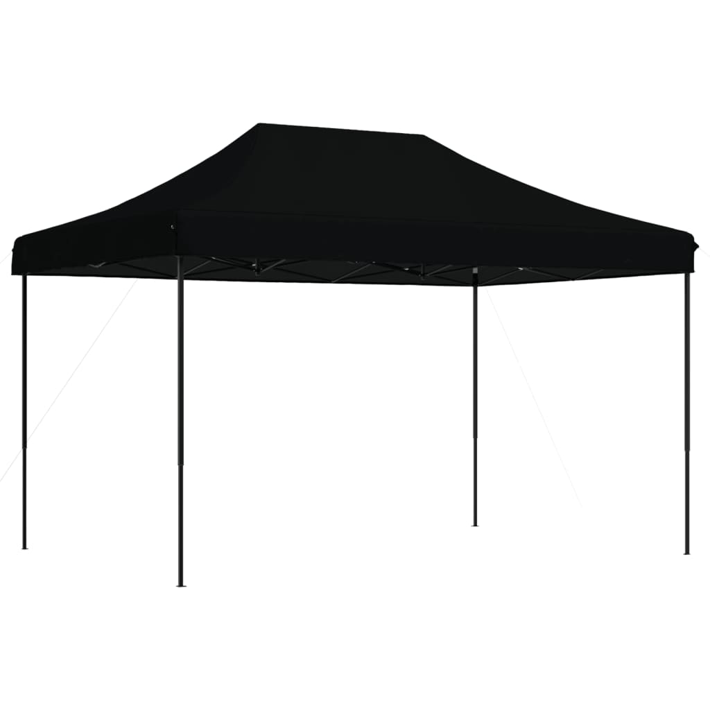 Foldable Party Tent Pop-Up Black 410x279x315 cm - Perfect for Outdoor Events