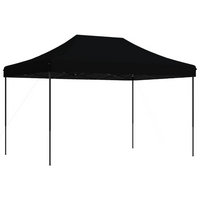 Foldable Party Tent Pop-Up Black 410x279x315 cm - Perfect for Outdoor Events