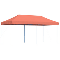 Foldable Party Tent Pop-Up Terracotta 580x292x315 cm - Perfect for Outdoor Events