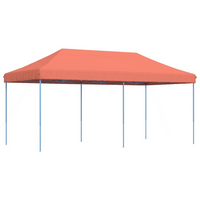 Foldable Party Tent Pop-Up Terracotta 580x292x315 cm - Perfect for Outdoor Events