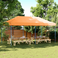 Foldable Party Tent Pop-Up Orange - Ideal for Outdoor Events