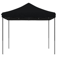 Foldable Party Tent Pop-Up Black 292x292x315 cm - Perfect for Outdoor Events