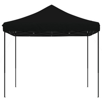 Foldable Party Tent Pop-Up Black 292x292x315 cm - Perfect for Outdoor Events