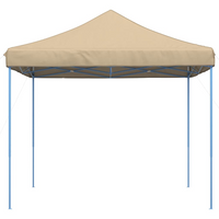 Foldable Party Tent Pop-Up Beige 292x292x315 cm - Ideal for Outdoor Events and Gatherings