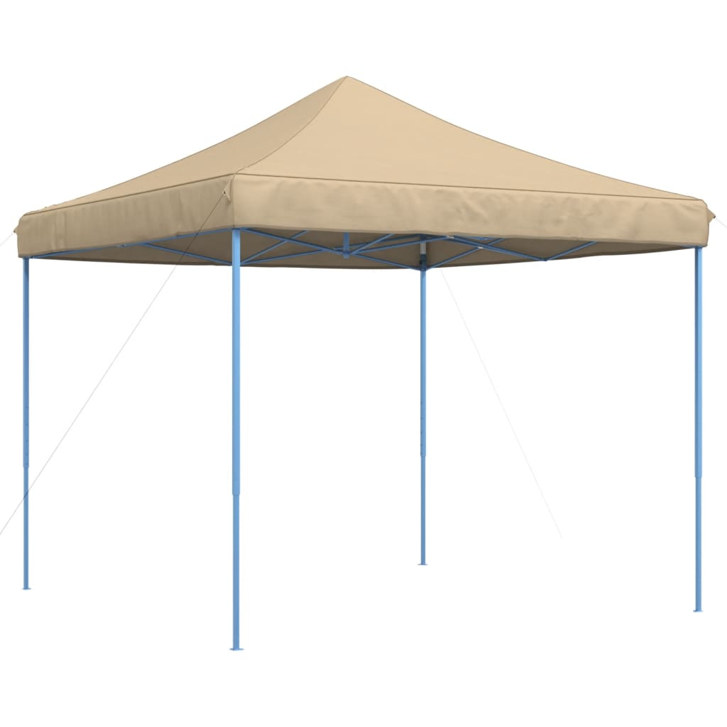 Foldable Party Tent Pop-Up Beige 292x292x315 cm - Ideal for Outdoor Events and Gatherings