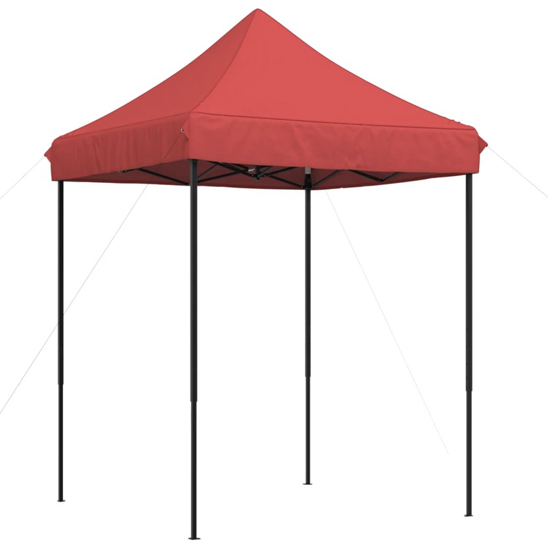 Foldable Party Tent Pop-Up Burgundy 200x200x306 cm - Ideal for Outdoor Events and Gatherings