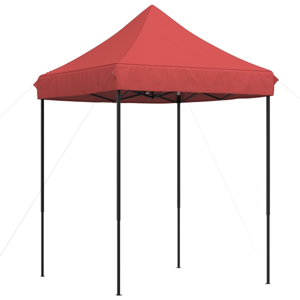 Foldable Party Tent Pop-Up Burgundy 200x200x306 cm - Ideal for Outdoor Events and Gatherings