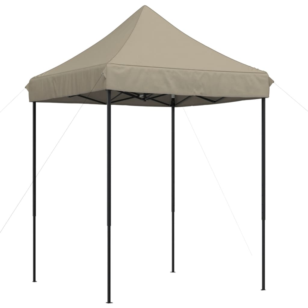 vidaXL Foldable Party Tent Pop-Up Taupe 200x200x306 cm - Outdoor Event Shelter