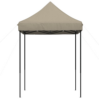 vidaXL Foldable Party Tent Pop-Up Taupe 200x200x306 cm - Outdoor Event Shelter