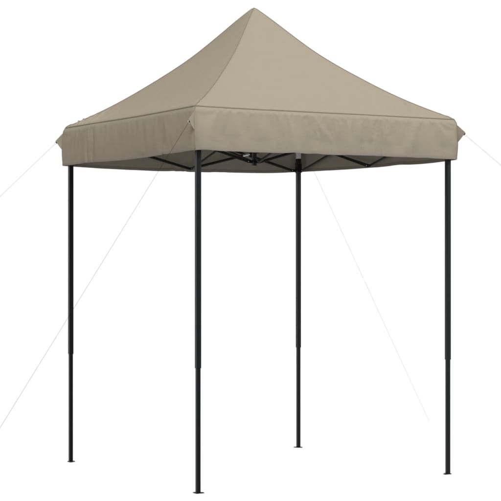 vidaXL Foldable Party Tent Pop-Up Taupe 200x200x306 cm - Outdoor Event Shelter