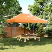 Foldable Party Tent Pop-Up Orange 410x279x315 cm - Ideal for Outdoor Events