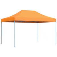 Foldable Party Tent Pop-Up Orange 410x279x315 cm - Ideal for Outdoor Events