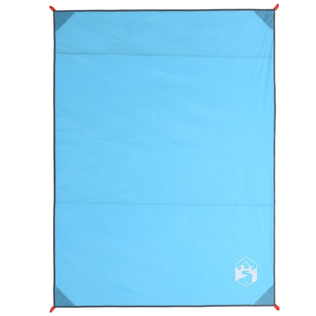 vidaXL Picnic Blanket with Pegs Blue 205x155 cm - Waterproof, Portable, and Versatile