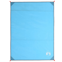 vidaXL Picnic Blanket with Pegs Blue 205x155 cm - Waterproof, Portable, and Versatile