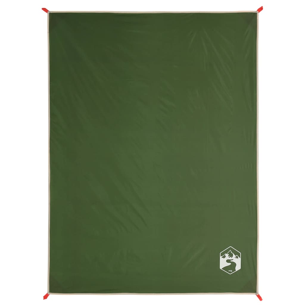 vidaXL Picnic Blanket with Pegs Green - Waterproof and Versatile Outdoor Mat