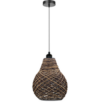 Woven Pendant Lamp Adjustable Height Creative Design Hanging Chandelier Pendant