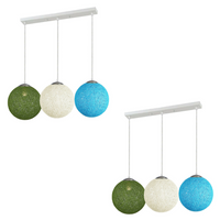 Concise Hand Woven Multi Colour Rattan Vine Ball Pendant Light Shades - Unique and Stylish Décor for Your Home