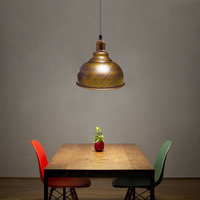 Pendant Lamp Industrial Lamp Dome Brushed Copper Hanging Lamp