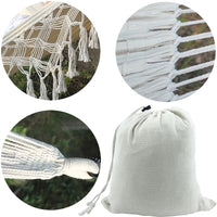 Tassel Swing Bed Backpack Hanging-Chair Cotton Hammock Survival Outdoor Travel