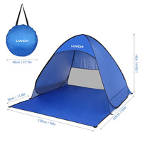 Lixada Automatic Instant Pop Up Beach Tent Lightweight Outdoor UV Protection