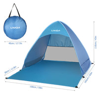 Automatic Instant Pop Up Tent Potable Beach Tent Lightweight UV protection