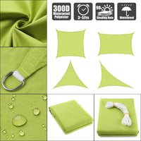 300D Waterproof Sun-Shelter SunShade Sail Outdoor Rectangle Shade Sail