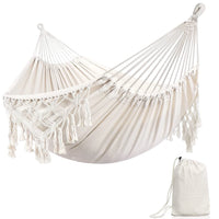 Nordic Style White Cotton hammock Outdoor Indoor Garden