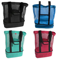 Dual Compartment Picnic Cooler Bag With zipper Multifunction Reusable portable  Beach camping