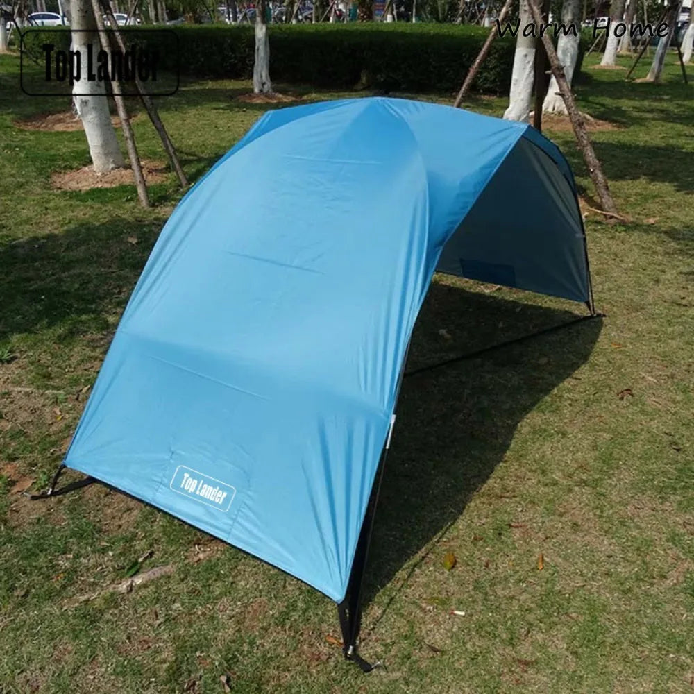 Portable Protective Canopy for Sunshades for Outdoor Beach, Foldable Double Tent Canopy with Anti-UV Coating