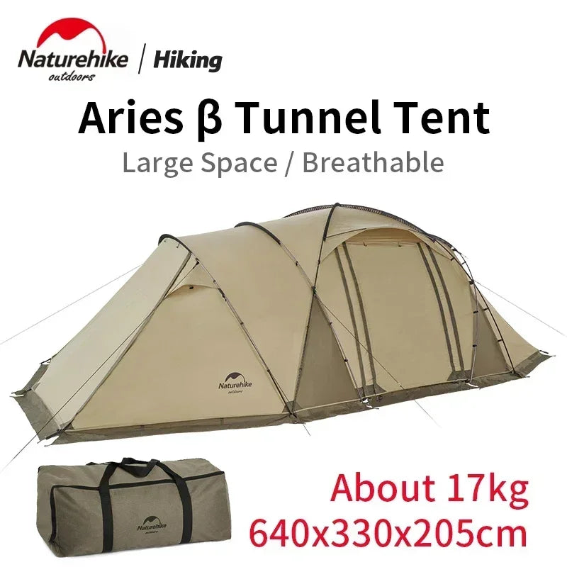 Naturehike Ultralight Tunnel Shade Shelter Beach Trips professional waterproof 6 person