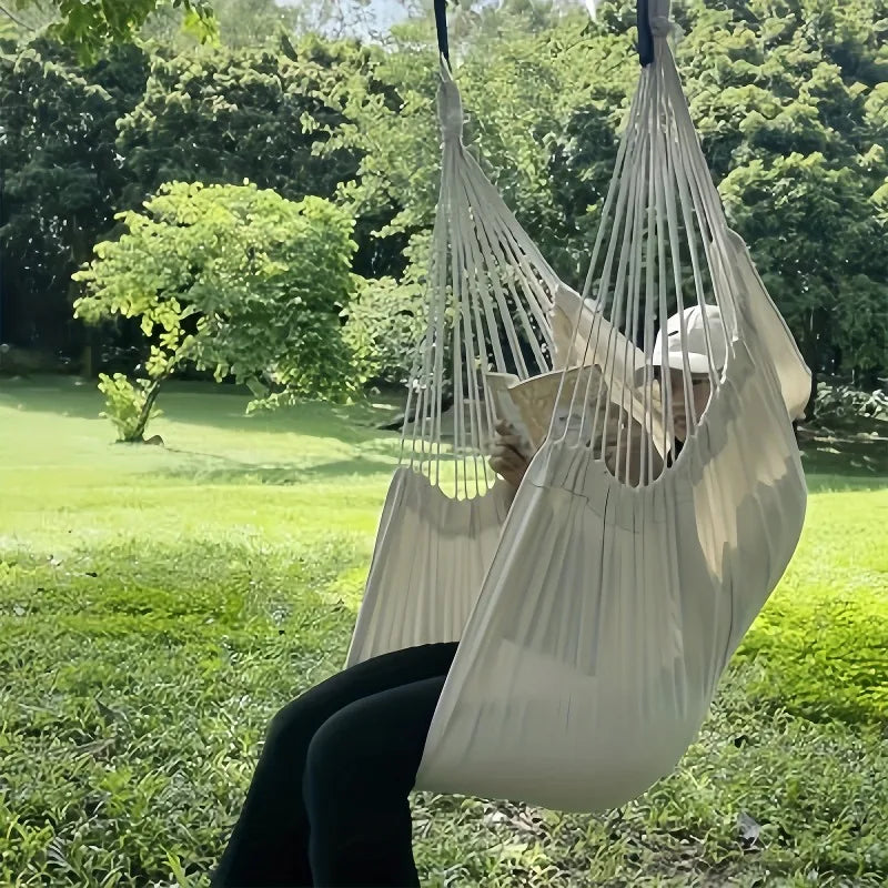 Fabric Hammock Outdoor Swing Chair Anti Rollover