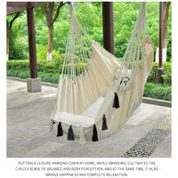 Tassel Garden Hammock Chair Deluxe