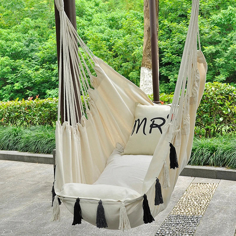 Tassel Garden Hammock Chair Deluxe