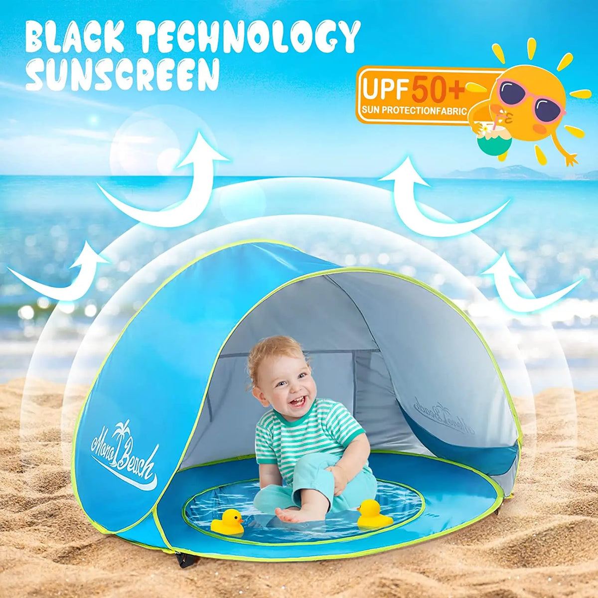 Baby Beach Tent Shade Pool UV Protection Sun Shelter Infant