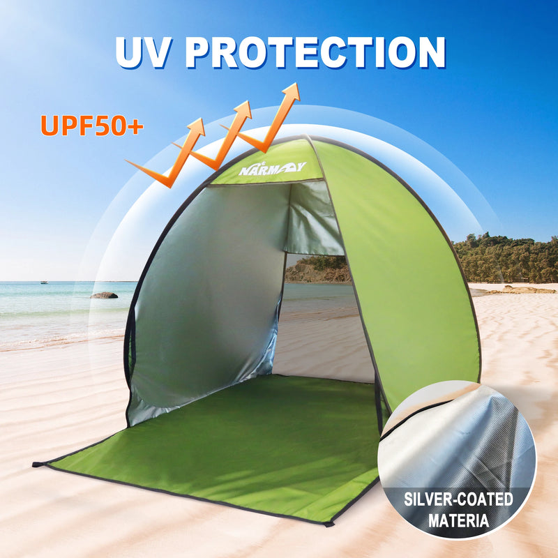 Pop-Up Beach Tent UV-resistant & Waterproof Sun Shade Shelter