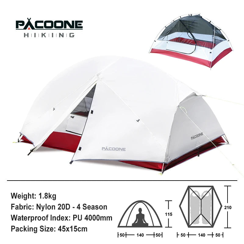 PACOONE Ultralight 20D Nylon Waterproof Beach Tent