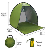 Pop-Up Beach Tent UV-resistant & Waterproof Sun Shade Shelter