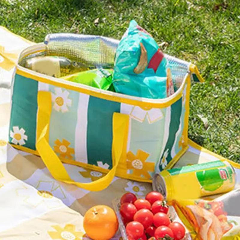 35*20*20cm Insulated Picnic Bag Leakproof Soft Sided Cooler Bag For Picnic Party BBQ Beach Camping Lunch