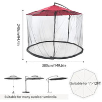 Outdoor Gazebo Patio Umbrella Mosquito Netting For Camping And Garden Beach