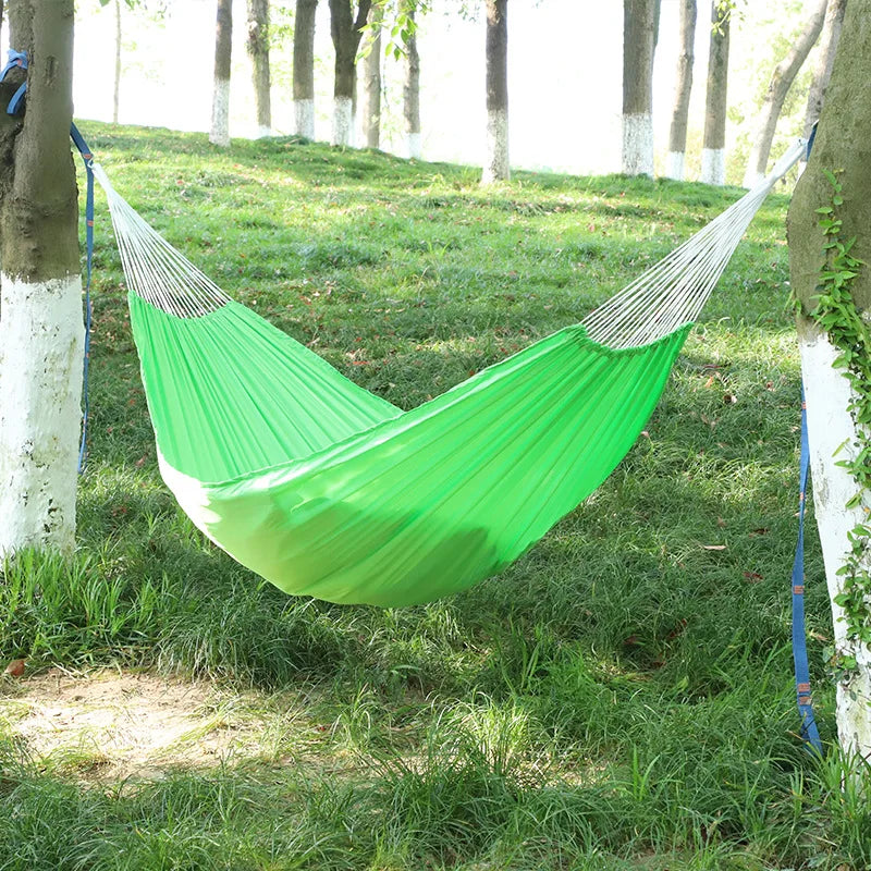 Double Layer Outdoor Hammock Sleeping Canvas Tarp Camping Hammock