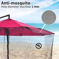 Outdoor Gazebo Patio Umbrella Mosquito Netting For Camping And Garden Beach